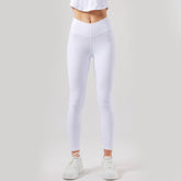 Thread Yoga Pants High Waist Tight Plastic Hip Lifting Sport Fitness Pants Nude Feel High Elastic Cycling Pants